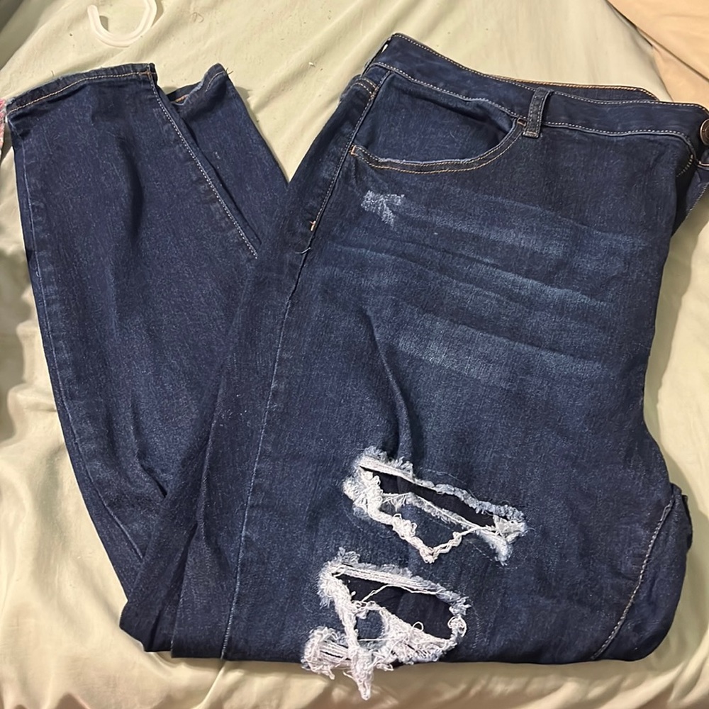 Plus size 22 distressed jeans